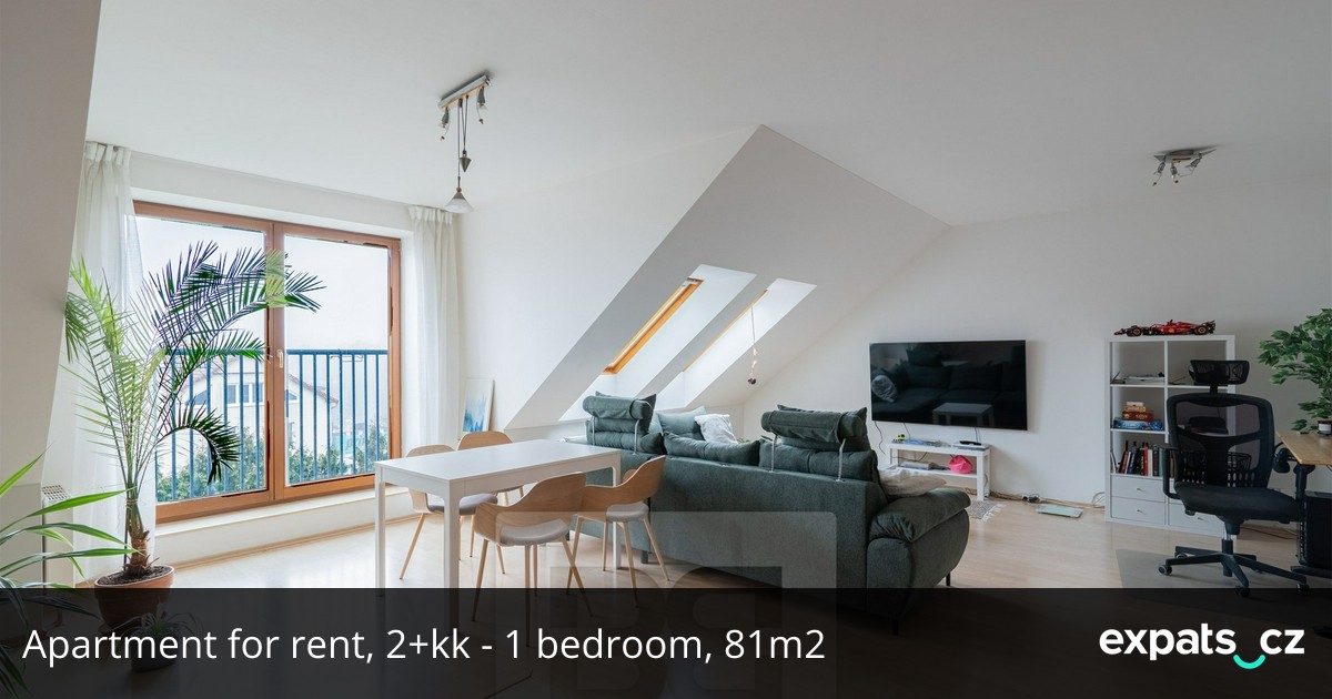 Apartment for rent, 2+kk - 1 bedroom, 81m2, in Prague, on U jízdárny street