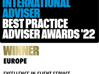 Aisa International's latest Excellence in Client Service in Europe award from International Advisor.