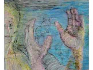 What do you want?, 2018 Drawing on cardboard