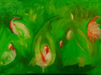 In the grass Oil on canvas