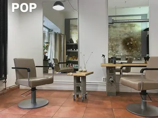 Part of the salon interior