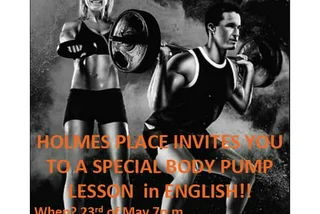 Special Body Pump Lesson in English