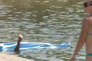 Czech Villagers Swim with Corpse