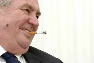 Zeman Racks up 60,000 CZK Fine for Smoking