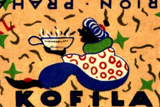 Vintage Czechoslovak Chocolate Ads On Display