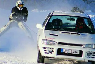 Break-Neck Speeds, Extreme Snow: Czech Car Skiing, Anyone?