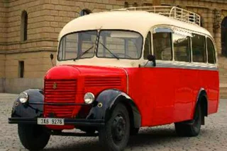 Cruise around the Czech Capital In a Vintage 1945 Praga Bus Today