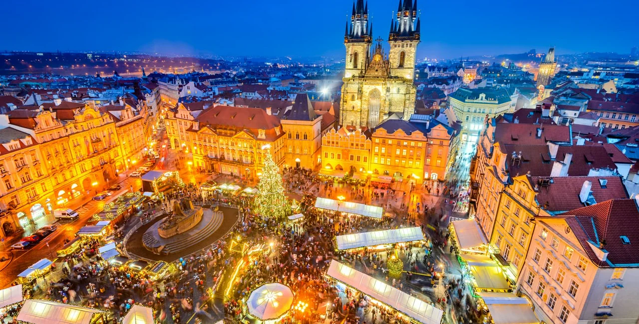 Prague's Old Town Square at Christmas
