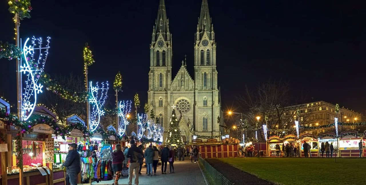 Prague Christmas Market at Náměstí Míru