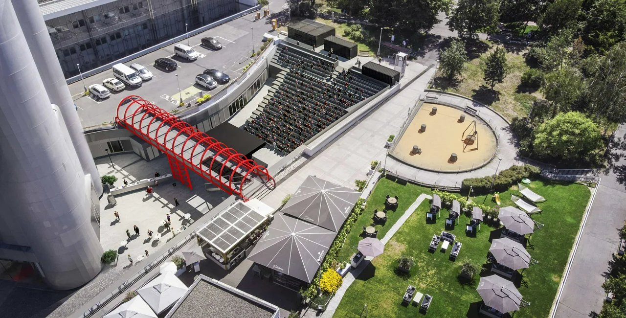 600-seat amphitheater to open under Žižkov TV Tower this summer