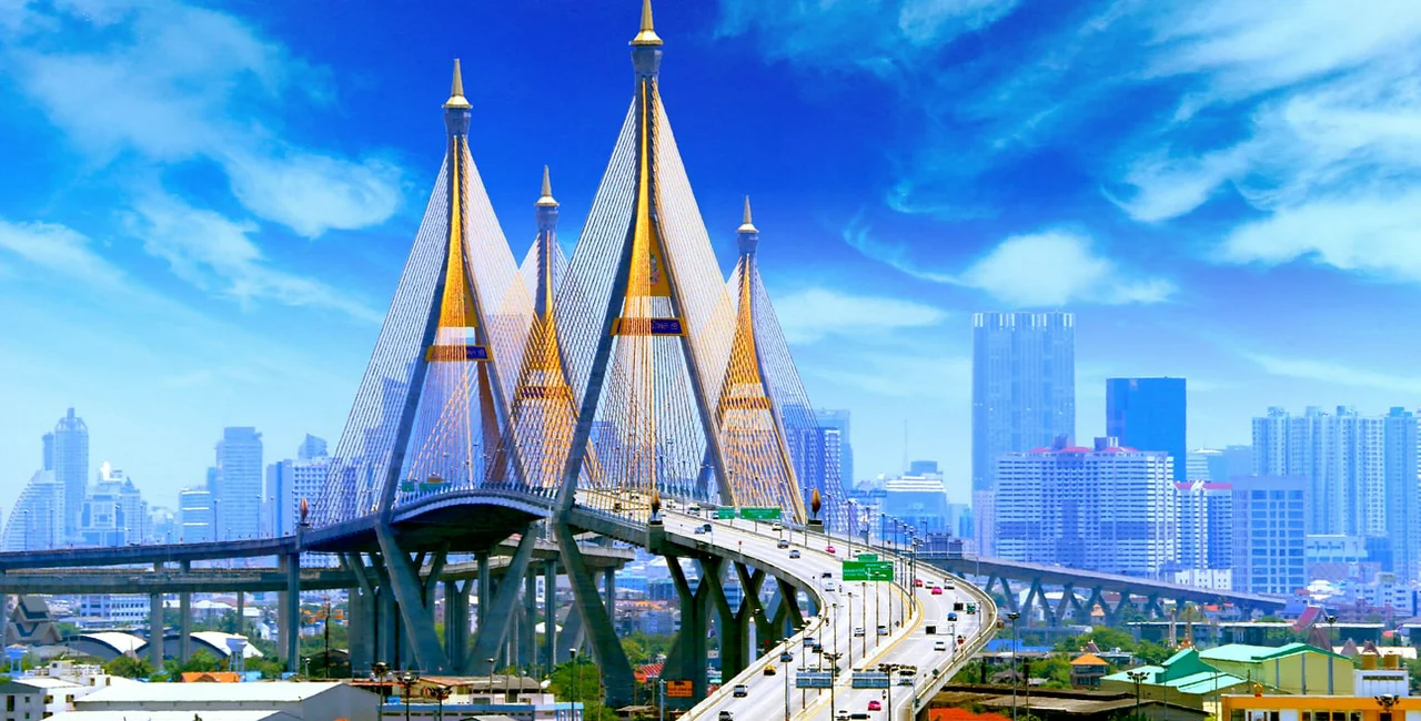 Bangkok's Bhumibol Bridge
