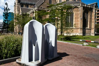 Four-man outdoor urinal sparks controversy in Prague
