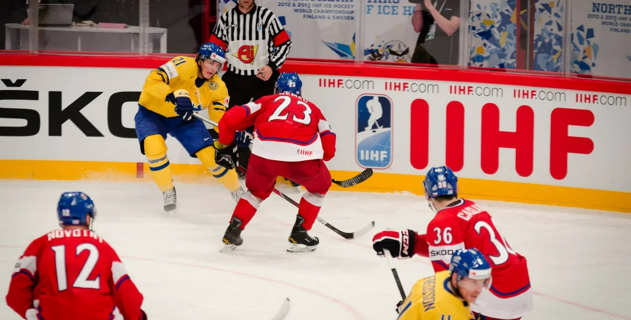 Czech Republic vs. Sweden in the 2012  World Championships via Wikimedia / Henrik Palm