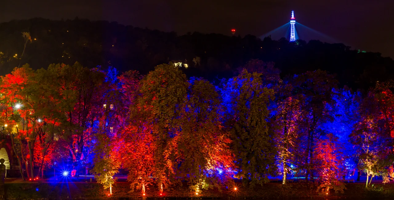 Prague's Petřín Tower during the 2015 Signal Festival (illustrative image)