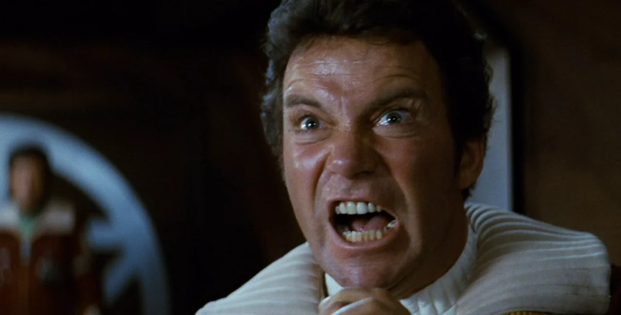 William Shatner in Star Trek II: The Wrath of Khan. via Paramount Pictures