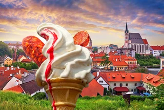 This sausage-flavored ice cream is the Czech hit of the summer