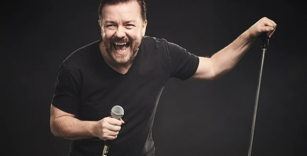 British comedian Ricky Gervais, publicity photo