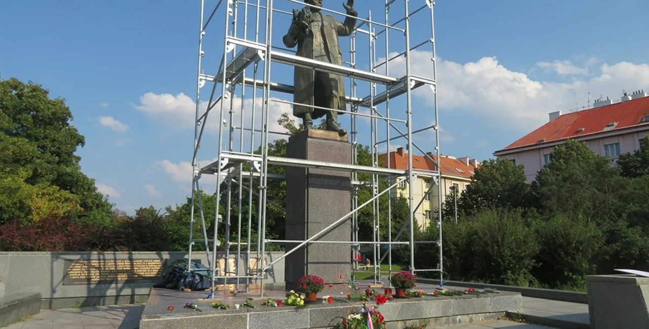 The statue of Soviet Marshal Ivan Konev. via Raymond Johnston
