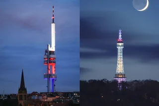 Two Prague towers to light up in Czech, German national colors