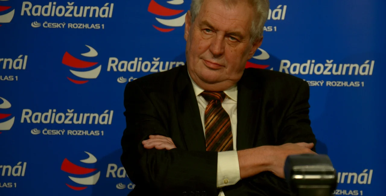 Czech President Miloš Zeman in 2013 via Wikimedia / Miloslav Hamřík