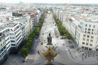 New design for the top of Wenceslas Square. via IPR Praha