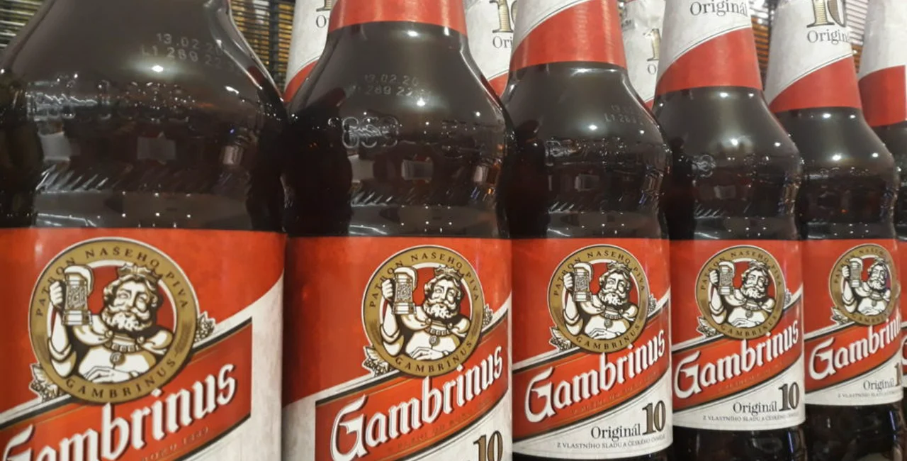 Gambrinus beer in PET bottles