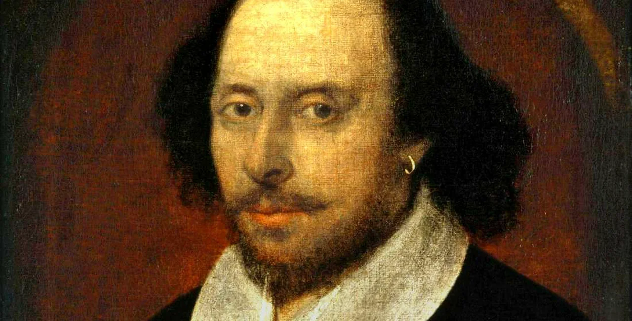 Possible portrait of William Shakespeare, unknown author. Public domain