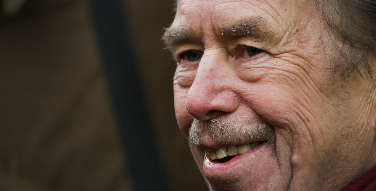 Portrait of Václav Havel by Martin Kozák, Wikimedia Commons