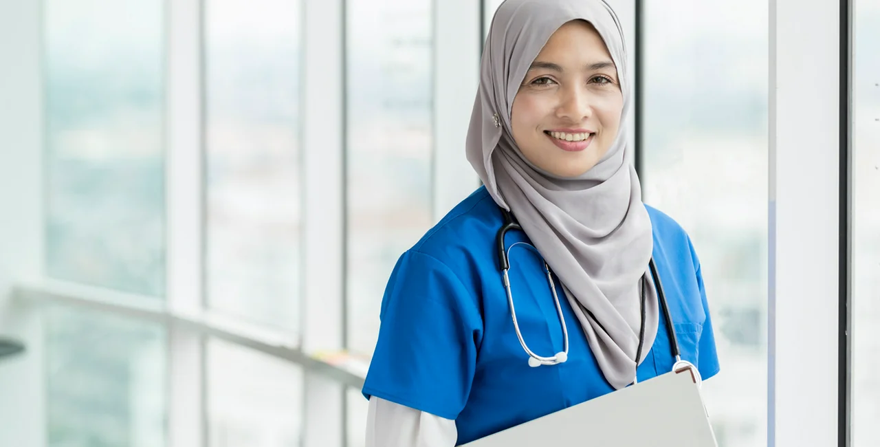 Female nurse with hijab (Illustrative photo)