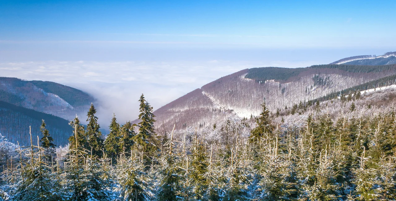 Mountains near the border of the Czech Republic and Slovakia