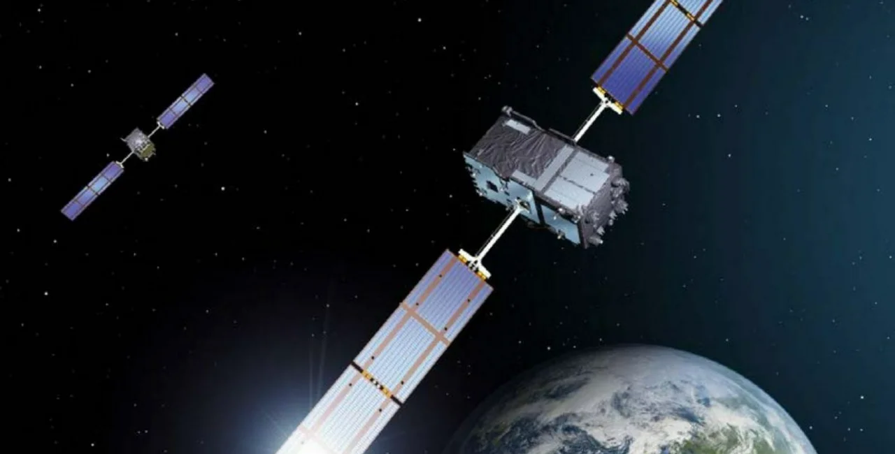Galileo satellites orbiting Earth. via ESA