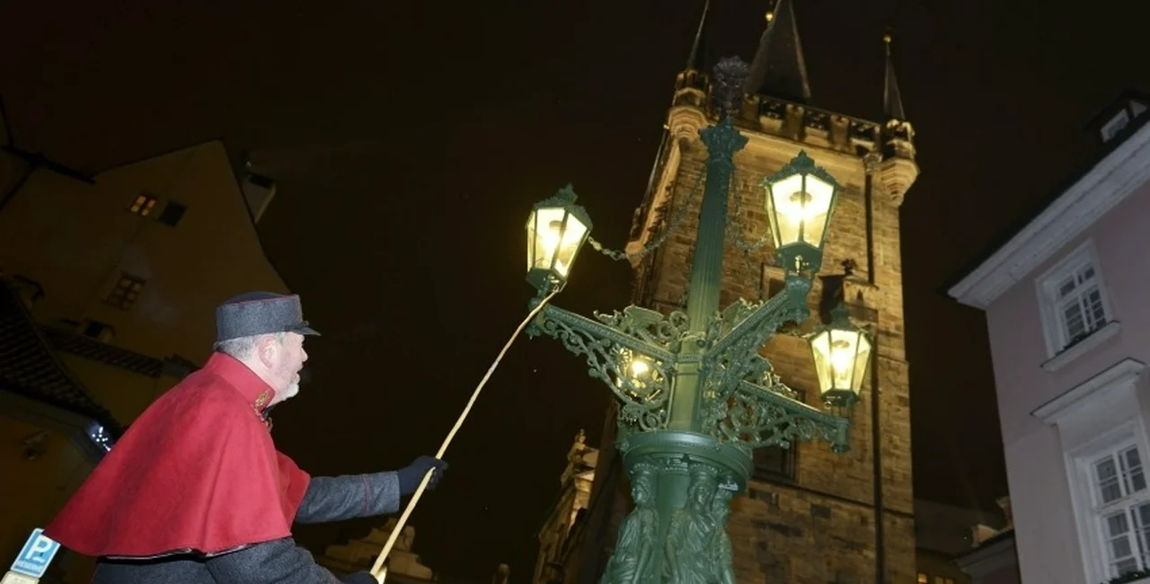 Prague’s Advent-time lamplighter is the world’s tallest, and one of the last