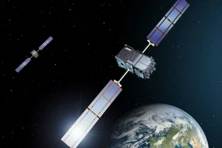 Galileo satellites orbiting Earth. via ESA