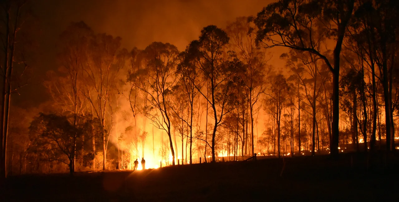 Gregory River fire in Queensland, December 2019