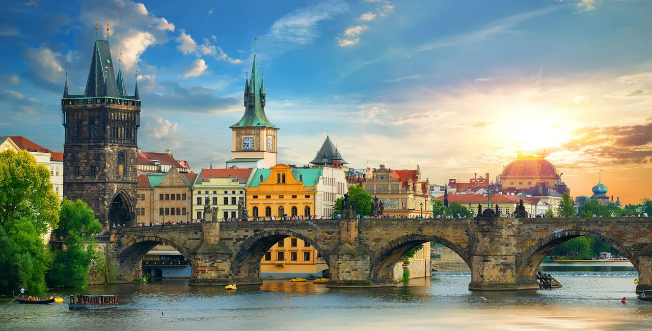 Charles Bridge and Old Town in Prague, Czech Republic