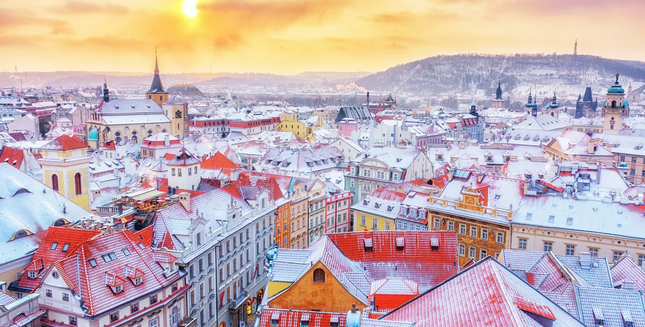 Downtown Prague during winter (illustrative image)