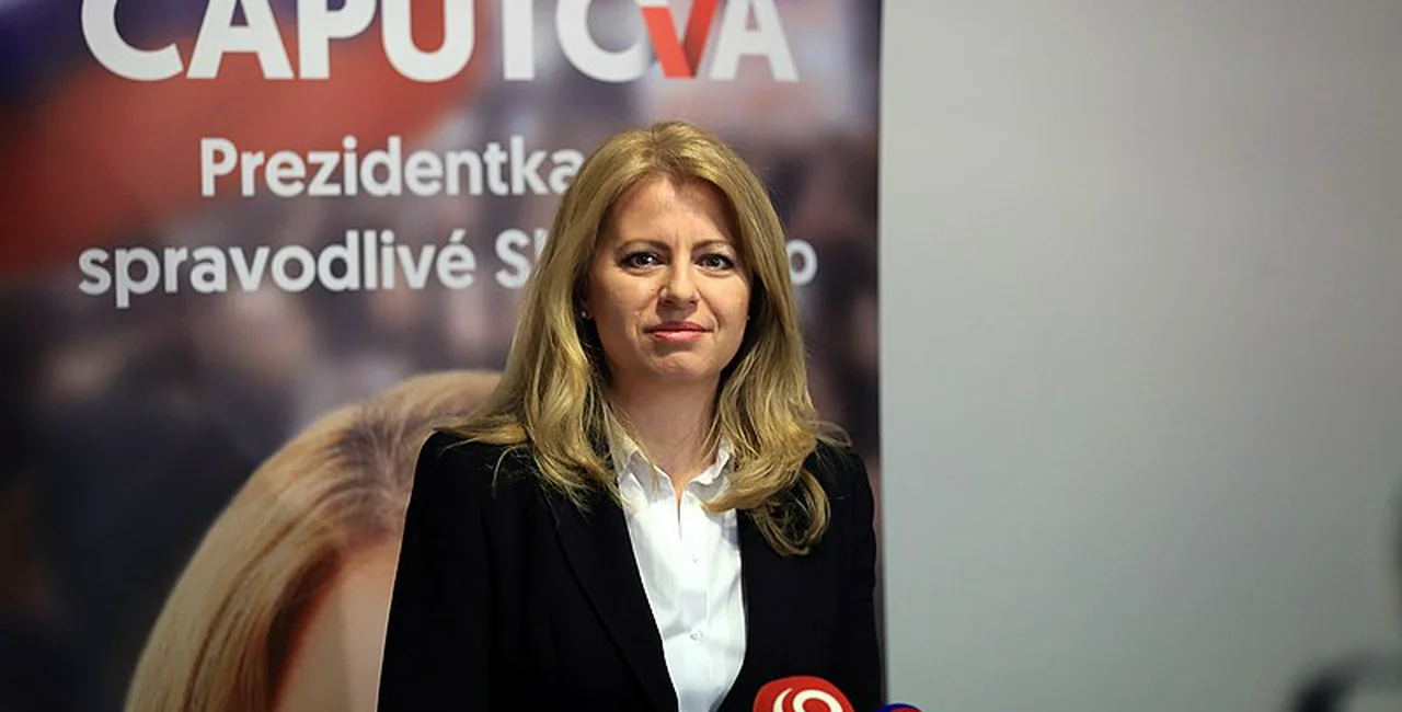 Zuzana Čaputová during her 2019 presidential campaign via Wikimedia Commons / Slavomír Frešo