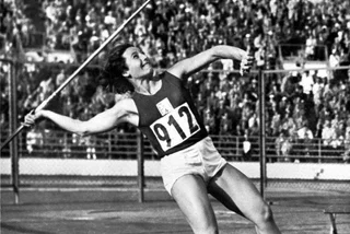 Dana Zátopková at the 1952 Helsinki Olympics