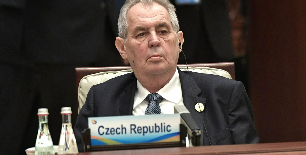 Miloš Zeman at the Belt and Road Forum in Beijing on April 27, 2019 via Wikimedia / Presidential Press and Information Office