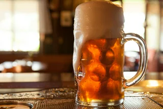 A Czech beer in a Prague pub