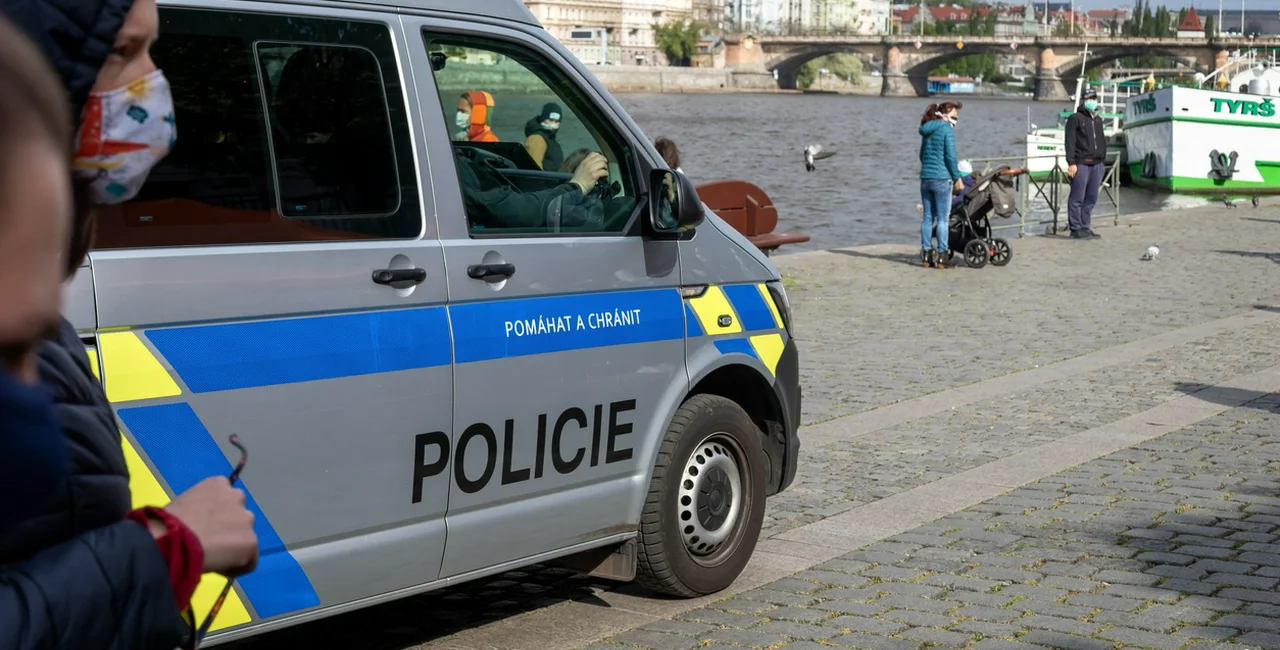 Police car at Prague's Náplavka farmers' market via iStock / Madeleine_Steinbach