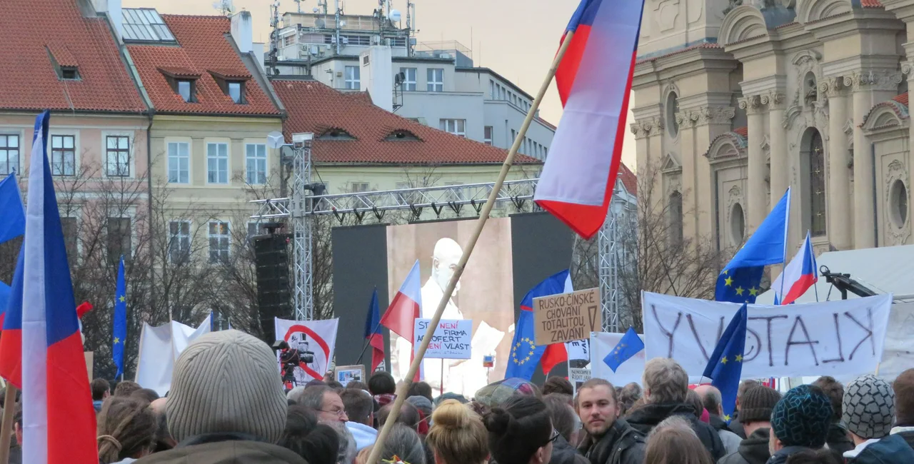 March 1, 2020: Million Moments for Democracy marches through Prague via Raymond Johnston