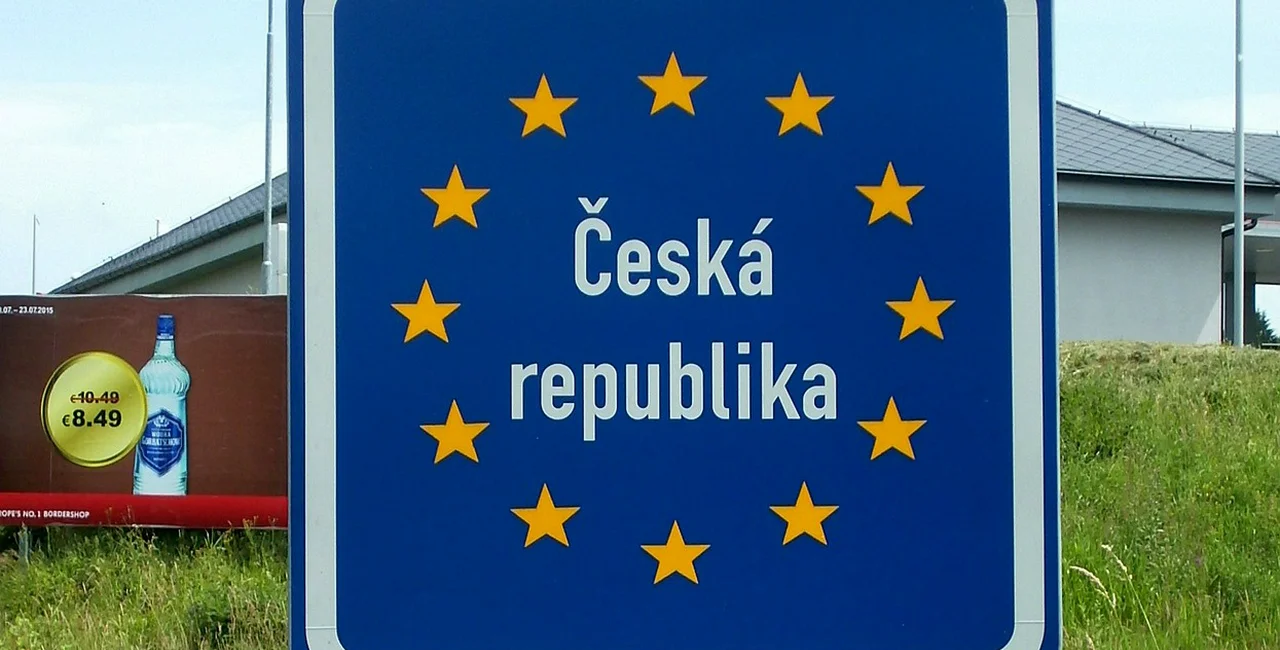 At the border of the Czech Republic and Germany