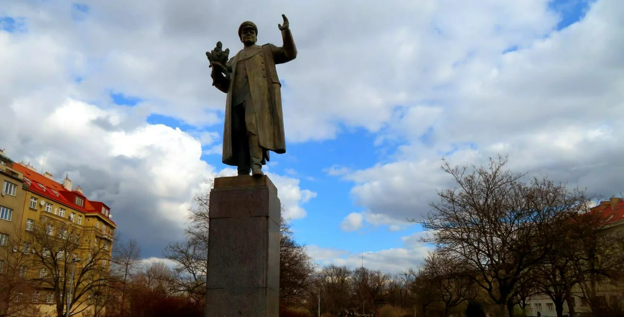 Statue of Marshal Konev in March 2020. via Raymond Johnston