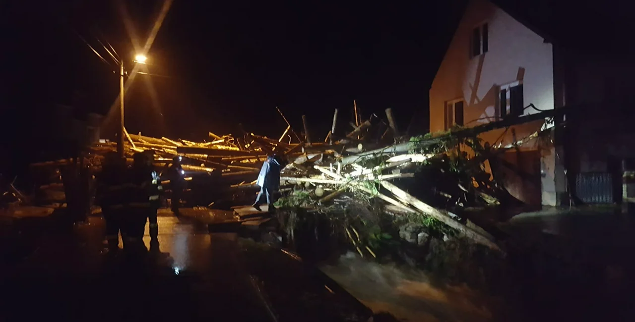 Flooding in Central moarvia via Facebook / HZS Olomouckého kraje