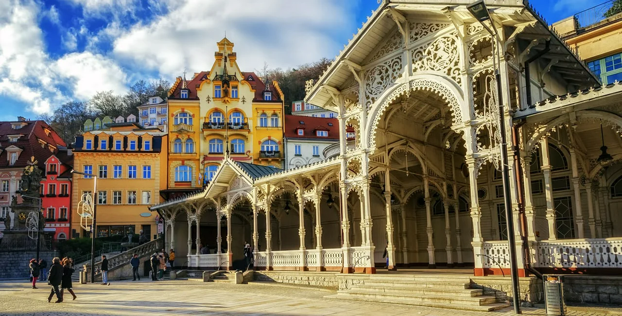 Spa colonnade in Karlovy Vary 
