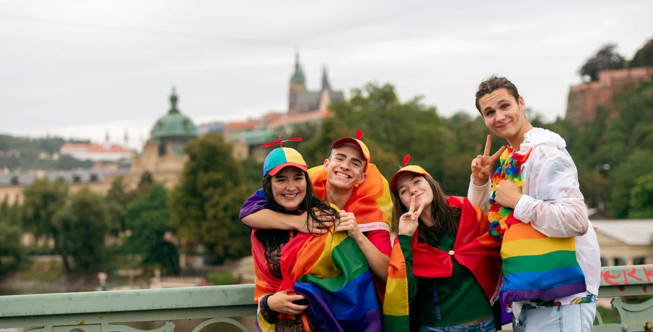 A photo of Prague Pride 2019. 