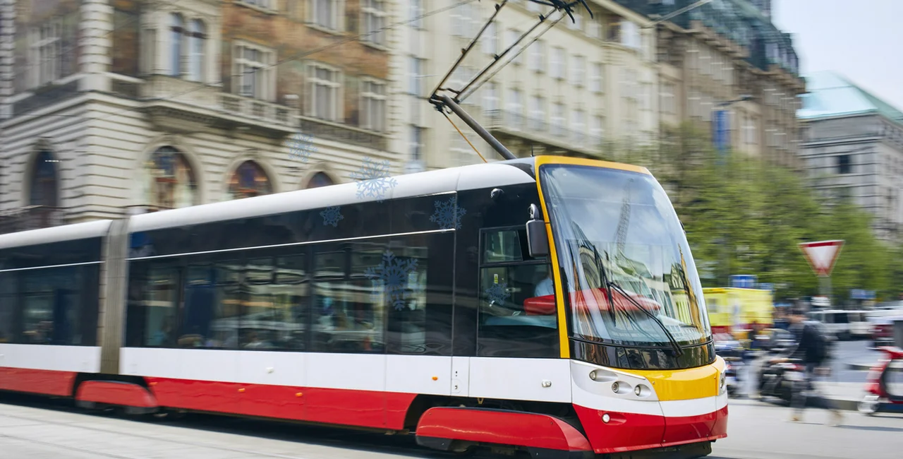 A tram in Prague. Photo: iStock / Chalabala