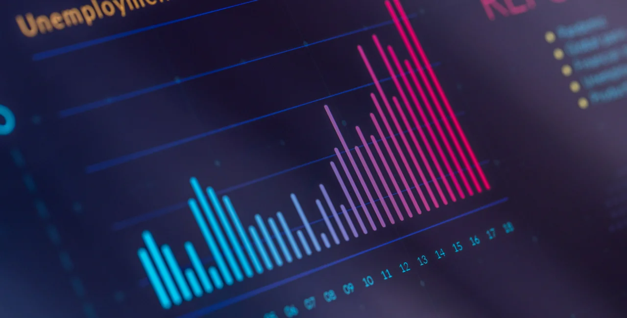 Infographic of unemployment growth via iStock / sankai