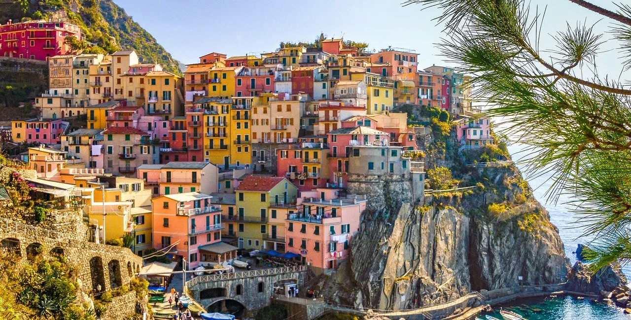 Cinque Terre, Italy via Kookay from Pixabay 
